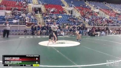 106 lbs Finals (8 Team) - Oakley Brown, Pembina County North vs Bode Henderson, 5-Northern Lights