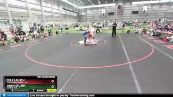 120 lbs Placement Matches (8 Team) - Cole Lausch, Team Michigan Red vs Aiden Stuart, Kansas Red