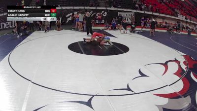 114.3-128.4 lbs 2nd Place Match - Evelyn Taua, Hawaii vs Adalie Hazlett, Montana