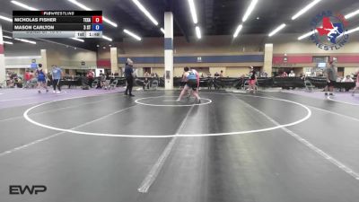 190 lbs Consi Of 16 #1 - Nicholas Fisher, Texas vs Mason Carlton, 3 Style Wrestling