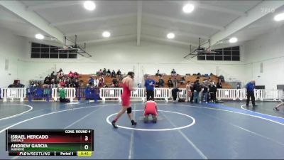 150 lbs Cons. Round 4 - Andrew Garcia, Hueneme vs Israel Mercado, Oakdale