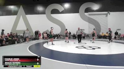 95 lbs Round 3 - Charlie Jones, Junior Terps Xtreme vs Brison Romero, Lake Wrestling Club