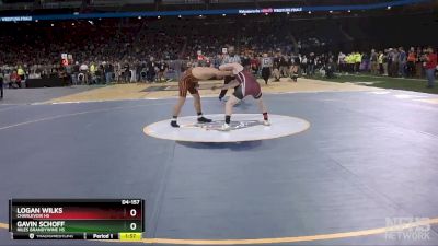 D4-157 lbs Champ. Round 1 - Gavin Schoff, Niles Brandywine HS vs Logan Wilks, Charlevoix HS