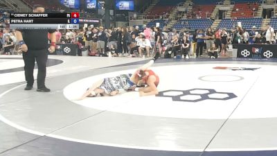 100 lbs Cons. Rd Of 16 - Cidney Schaffer, Pennsylvania vs Petra Hart, Illinois