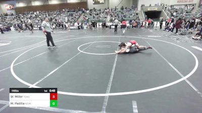 116 lbs Consi Of 4 - Wyatt Miller, Tonopah Jr Wrestling vs Maxim Padilla, Nevada Elite
