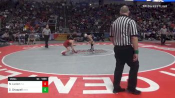 120 lbs Semifinal - Nathan Lucier, Coatesville vs Dylan Chappell, Seneca Valley