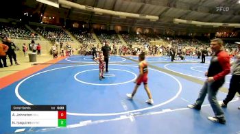 Consolation - Archer Johnston, Collinsville Cardinal Youth Wrestling vs Noe Izaguirre, Hilldale Youth Wrestling Club