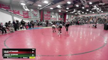 100 lbs Champ. Round 3 - Ashley Gusman, Laguna Hills vs Ollie Attanasio, Walnut