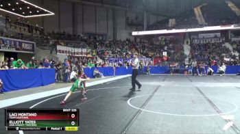 60 lbs Prelim - Elliott Yates, Linn County Twisters vs Laci Montano, Team Lightning