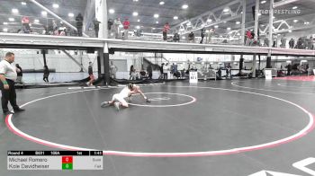 106A lbs Quarterfinal - Michael Romero, Sunkist Kids Monster Garage vs Kole Davidheiser, Faith Christian Academy