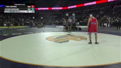 157 lbs Round Of 64 - Leo Contino, Buchanan (CS) vs Jayden Espinoza, Rancho Cucamonga (SS)