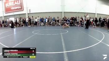 71 lbs Quarterfinal - Jonas Miranda, Nova WC vs Naseer Rantisi, Scanlan Wrestling Academy