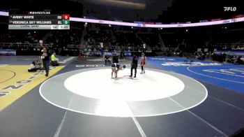 145 lbs Cons. Semi - Avery White, Frontier-6 vs Veronica Sky Williams, Bellport-11