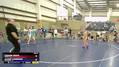 116 lbs Cross Bracket (8 Team) - Taimane Grove, Hawaii vs Saydee Lussenhop, Colorado