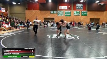 133 lbs Cons. Round 3 - Johnny Cervantes, Palomar vs Andrew Mueller, Shasta