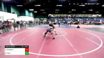 160 lbs Consolation - Xavier Preston, VA vs Nick Fea, NY