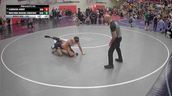 144 lbs Cons. Round 4 - Brayden Rangel-Giesking, Bend vs Carson Addy, Union