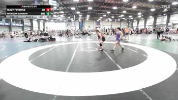 120 lbs Rr Rnd 2 - Macy Fordyce, Indiana Outlaws Purple vs Morgan Layman, 84 Athletes