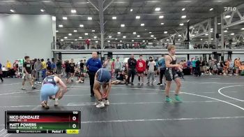 190 lbs Semis (4 Team) - Nico Gonzalez, Force WC vs Matt Powers, Town Wrestling VHW