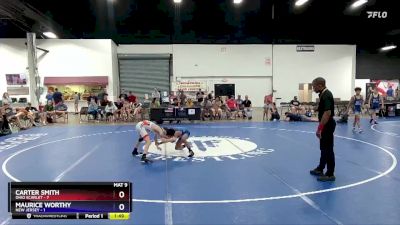 87 lbs Round 1 (8 Team) - Carter Smith, Ohio Scarlet vs Maurice Worthy, New Jersey