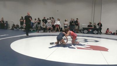 105 lbs Champ. Rd Of 16 - Madison Nieuwenhuis, Michigan Premier WC vs Marcia Nunez, Dethrone Wrestling Club