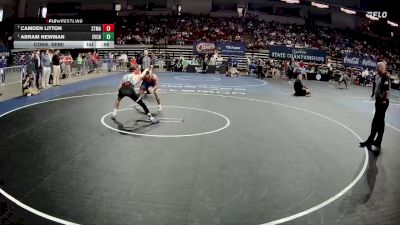 D 3 126 lbs Cons. Semi - Abram Newman, Evangel Christian vs Camden Litton, St. Mary`s