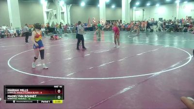 110 lbs Quarters & Wb (16 Team) - Madelynn Bohnet, Nebraska Marvels vs Mariah Mills, Charlies Angels Florida Black