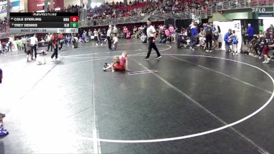 59 lbs Champ. Round 1 - Trey Dennis, O`Neill Leprechaun Wrestling vs Cole Sterling, MWC Wrestling Academy