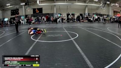80 lbs Cons. Semi - Japre Cohen, Golden Ring Wrestling vs Kamdyn Beaudean, North East Jr Wrestling
