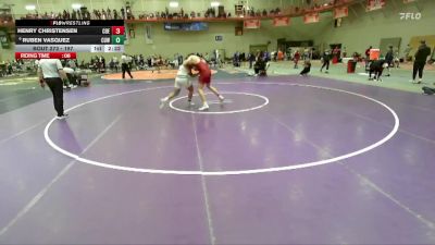 197 lbs Champ. Round 2 - Henry Christensen, Coe vs Ruben Vasquez, Concordia Wisconsin