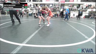 80-84 lbs Rr Rnd 3 - Caityn Brackeen, Lexington Wrestling Club vs Milla Poeling, MARLOW OUTLAWS JH