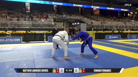 Matthew Lawrence Snyder vs Edward Fernandez 2025 Pan Jiu Jitsu IBJJF Championship