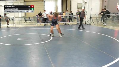 150 lbs Consi Of 16 #2 - Dominic Way, WV vs Jackson Weller, NJ