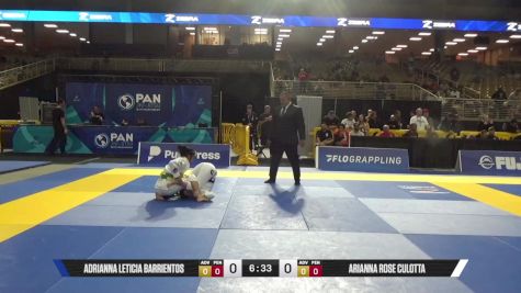 Arianna Rose Culotta vs Adrianna Leticia Barrientos 2025 Pan Jiu Jitsu IBJJF Championship