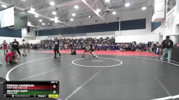 157 lbs Cons. Round 4 - Brayden Rapp, Corona100 vs Finnian Hannegan, Reign Wrestling Club