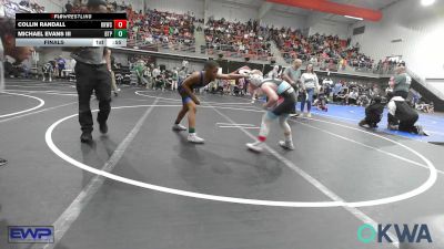 100 lbs Final - Collin Randall, Keystone Kids Wrestling Club vs Michael Evans III, Tulsa Blue T Panthers