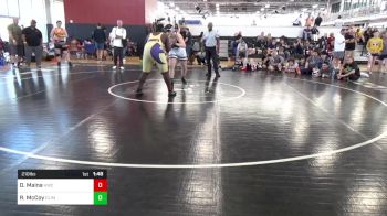 210 lbs Semifinal - Dylan Maina, Hornet Wrestling Club vs Robert McCoy, Climmons Trained/AWC