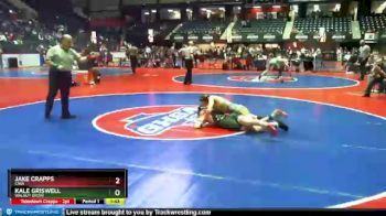 5 lbs Semifinal - Kale Griswell, Walnut Grove vs Jake Crapps, Cass