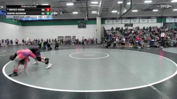 144 lbs Champ. Round 2 - Justin Jackson, Kearney High School vs Brock Webb, Thoroughbred Wrestling Academy