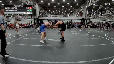 285 lbs Round 2 (8 Team) - Cadyn McGraw, Wrecking Crew Blue vs Navian Cooper, Team 302 Blue