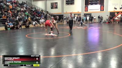 120 lbs Semifinal - Keston Spratt, Williamsburg vs Cadence Pastor, Marion