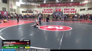 50 lbs Quarterfinal - Tanner Wolf, Grapplers vs Lincoln Larson, Blaine Wrestling