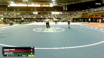 106 lbs Champ. Round 2 - Aiden Han, Capistrano Valley vs Chase Hager, Riverton