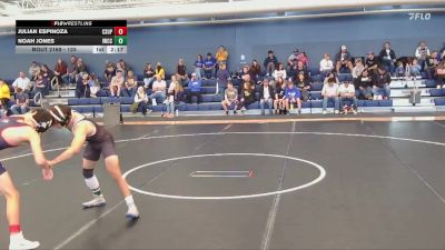 125 lbs Quarterfinal - Noah Jones, Iowa Western Community College vs Julian Espinoza, Colorado State University - Pueblo