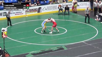 192 lbs Round Of 32 - Luke O'Korn, Peters Twp vs Tucker Walker, West Shamokin