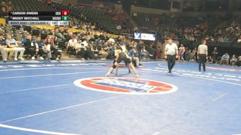 132 Class 4 lbs Champ. Round 1 - Carson Owens, Seckman vs Brody Mitchell, Neosho