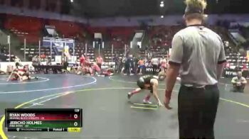 129 lbs Semis & 1st Wrestleback (8 Team) - Jericho Holmes, Pine River vs Ryan Woods, Belding Black Knights