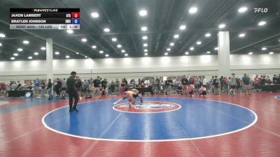 120 lbs Champ. Rd Of 16 - Jaxon Lambert, Alabama Takedown Academy vs Braylen Johnson, Stronghold Wrestling Club
