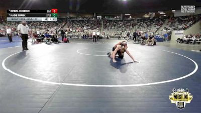 B3A-157 lbs 3rd Place Match - Kade Runk, Sperry vs Rebel Doiron, Little Axe