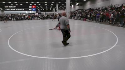 110 lbs Champ. Rd Of 64 - Lily Homant, Eaglecrest Wrestling Club vs Brooklyn Robinson, Missouri